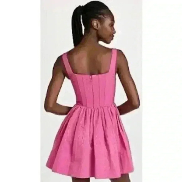 New STAUD Landscape Dress Lollipop Pink Size 0 Retails $395 Sold Out - Picture 6 of 11